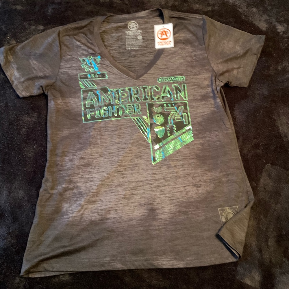 WOMANS AMERICAN FIGHTER TSHIRT